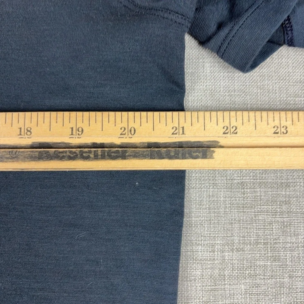 Lululemon Polo Shirt Mens L Blue Solid Lightweight Athletic Golf Short Sleeve
